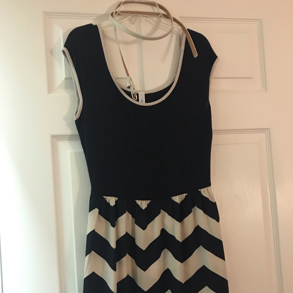 Dress with matching belt
